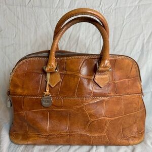 Dooney & Bourke Denison Croco Top Handle Satchel